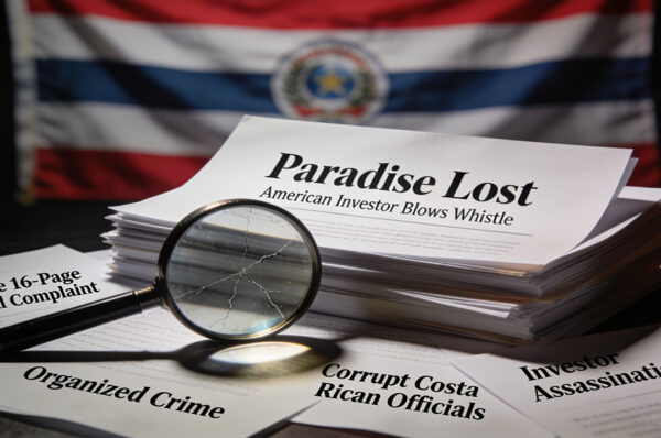 Paradise Lost: American Investor Blows Whistle In Explosive 16-Page Criminal Complaint Accusing Costa Rican Officials of Organized Crime and Investor Assassinations