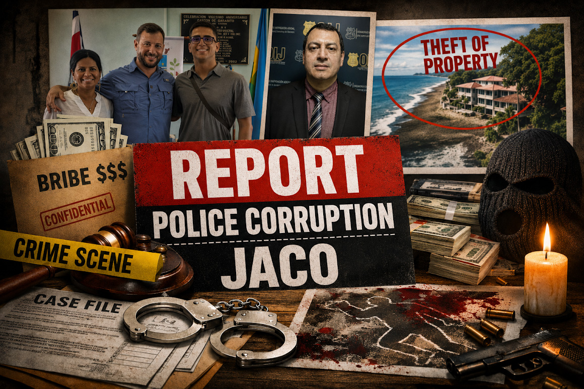 Bericht über Polizeikorruption in Jaco, Bild von Costa Rica.